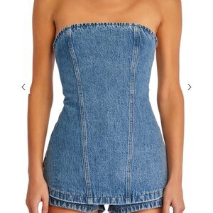 Seroya “Christy” denim bustier top